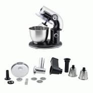 H.Koenig KM80 S Noir + AC8 - Robot pétrin 1000W + accessoires - noir 3760124951929
