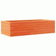 Helloshop26 - Jardinière bac lit surélevé plantes fleurs terrasse jardin cire 90 x 40 x 23 cm bois de pin massif marron 02_0038507 - 3000217709496 Helloshop26 - Jardinière bac lit surélevé plantes fleurs terrasse jardin cire 90 x 40 x 23 cm bois de pin massif marron 02_0038507 - 3000217709496