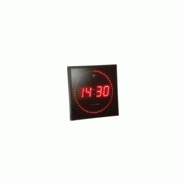 Horloge digitale murale avec 170 led radiopilotée rouge - lunartec