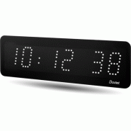 Horloge LED Style II 5S, alimentation 230V, Radio ALS et DCF, LED blanche - BODET