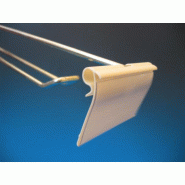 Porte étiquette 40 x 105 pour broche transparent - Transparent