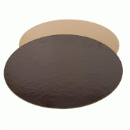 Rond carton chocolat/praliné Ø28cm - par 100