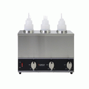 Schneider - Chauffe-bouteilles électrique, modèle : 3 compartiments - argenté inox 150635 Schneider - Chauffe-bouteilles électrique, modèle : 3 compartiments - argenté inox 150635