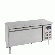Table réfrigérée 650 HAUTE 3 portes - 7450.0760 Combisteel - inox 7450.0760