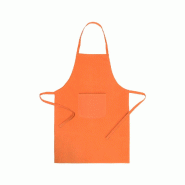 Tablier avec poche, rubans ajustables à la taille et coupe sous le genou. Orange - 5600847153157