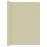 VidaXL Écran de balcon Crème 120x600 cm Tissu Oxford Modèle Zénith Nature - beige 134959