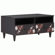 VidaXL Table basse Multicolore 80 x 54 x 40 cm Bois de mangue massif Modèle Sirius Select Plus - 8721158497123