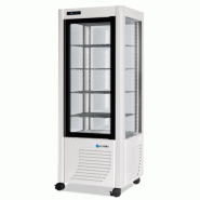 Vitrine pâtissière positive - 4 faces vitrées - 400 litres - SCAIOLA - Froid ventilé - Éclairage LED Vitrine pâtissière positive - 4 faces vitrées - 400 litres - SCAIOLA - Froid ventilé - Éclairage LED