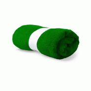 6 X serviettes en microfibre verte, dimensions 40 x 90 cm chacune - 5601316469069