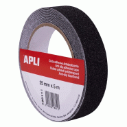 Apli Ruban anti-dérapant adhésif en PVC, 25mm x 5m, noir - 8410782188117