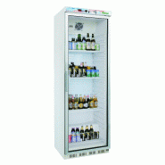 Armoire réfrigérée vitrée positive en laqué blanc intérieur en ABS 600L Forcar