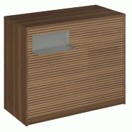 Comptoir Vertigo H T01nat. Spl.Gauche L120cm 2tabl.Couliss.4tab.Amovib.Olivier