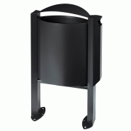Corbeille ARKEA sur pied de  40 à 100 Litres - Gris Manganèse, 40L_0