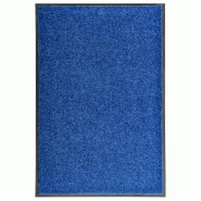 Décoshop26 - Paillasson lavable 60 x 90 cm polyamide bleu PVC antidérapant DEC040603 - bleu 3000265017536