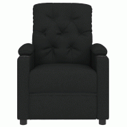 Fauteuil inclinable électrique Noir Tissu Modèle Lornesse - 8720286939994