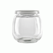 FHC evolupack FHC - 20Pcs - Bocal en verre sphérique avec couvercle plastique PP à clipser H87mm 300ml - transparent verre 294VYOD301