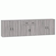 Helloshop26 - Buffet bahut commode armoire meuble de rangement organisateur cuisine salle de séjour salon 3 pcs sonoma bois 02_0037192 - 3000213262032 Helloshop26 - Buffet bahut commode armoire meuble de rangement organisateur cuisine salle de séjour salon 3 pcs sonoma bois 02_0037192 - 3000213262032