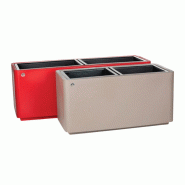 Jardinière Néosa - Polyéthylène roto moulé - Hauteur 550 mm - Longueurs 1100 ou 1500 mm - 21 coloris - Fabrication française_0