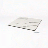 Plateau de table Compact CARRARE - HPL - Carré - 60x60 cm - Décor Marbre blanc - Bistromania - blanc 5657CARHPL Plateau de table Compact CARRARE - HPL - Carré - 60x60 cm - Décor Marbre blanc - Bistromania - blanc 5657CARHPL