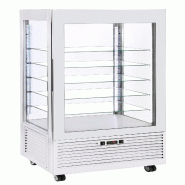 Roller Grill Vitrine verticale, négative ventilée, blanche avec étagères en verre, 490 litres RDN 800 FW - blanc verre RDN 800 FW