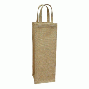 Sac bouteille jute naturel 11+10x33cm - par 10