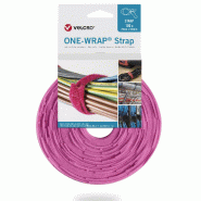 VELCRO® One Wrap® Strap 20mm x 330mm, 100 pièces, rose VELCRO® One Wrap® Strap 20mm x 330mm, 100 pièces, rose