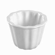Verrine cannelé céramique 53ml blanc - par 144
