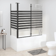 Vidaxl cabine de douche à rayures 120x68x130 cm verre trempé 151863 Vidaxl cabine de douche à rayures 120x68x130 cm verre trempé 151863