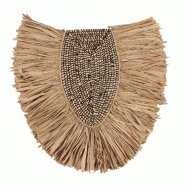 Bazar Bizar Décoration murale en herbe 85x5x81 cm naturel - JAART005N