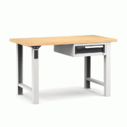 Établi plateau bois L.1500 mm avec bloc 1 tiroir NOVALP