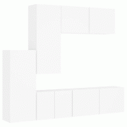 Helloshop26 - Meubles TV multimédia étagère télévision buffet téléviseur salle à manger salon chambre 5 pièces bois d'ingénierie 02_0029256