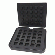 Maxima - Moule à tartelettes carré 39x39 mm externe, 29x29 mm interne, hauteur 20 mm - plaque de cuisson 380x328 mm - 25 pièces - 9374325