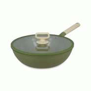 Menastyl - sauteuse anna 28cm en fonte aluminium vert - 3256391055434 Menastyl - sauteuse anna 28cm en fonte aluminium vert - 3256391055434