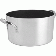 PENTOLE AGNELLI Agnelli Professional Cookware Platinum Casserole en aluminium à 2 poignées avec revêtement antiadhésif, gris, 36 cm - 2154536