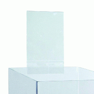 Porte visuel A4 pour bac soldeur 21x36cm