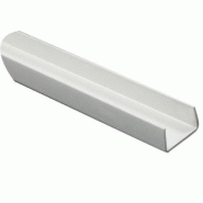 Profilé pvc blanc en u - 6,2x8,7x6,2x1,2mm 1,00m