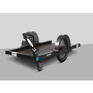 Remorque mécanique utilitaire, agile et performante destinée aux livreurs et cyclo-logisticiens - Capacité 200kg - Runner Remorque mécanique utilitaire, agile et performante destinée aux livreurs et cyclo-logisticiens - Capacité 200kg - Runner