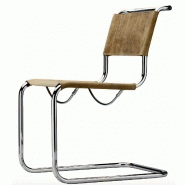 S 33 / CHAISE DESIGN CUIR DE BUFFLE MARRON S 33 / CHAISE DESIGN CUIR DE BUFFLE MARRON