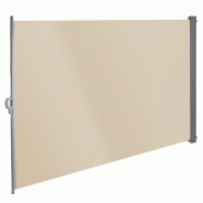 Store latéral 160 x 300 cm - beige / brise-vue rétractable Store latéral 160 x 300 cm - beige / brise-vue rétractable