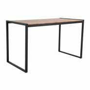 Table de bar industrielle en acier et acacia 1800x900mm | Bolero - DK905