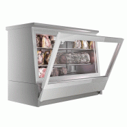 Vitrine réfrigérée à viande en acier inoxydable - L 1384 mm
