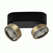 Applique/Plafonnier Led Série Hole 13W 3000K Cri90 Noir/Or - Éclairage Intérieur À Haute Efficacité - Rossini Illuminazione - doré HOL050OR