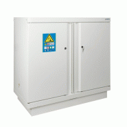 Armoire anti-feu 90 min batteries lithium basse 2 portes - 793+LI - Extincteur EX100LI / Blanc
