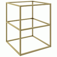 Bac soldeur 60x60x75cm - tube carré 20x20mm (monté) - or