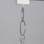 Crochet 'C' inox 40mm - Paquet de 100 crochets