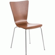 Décoshop26 - Chaise de cuisine salle à manger x1 empilable en bois marron et structure stable à quatre pieds en métal 10_0003242 - marron 30002514 Décoshop26 - Chaise de cuisine salle à manger x1 empilable en bois marron et structure stable à quatre pieds en métal 10_0003242 - marron 30002514