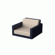 Fauteuil lounge PIXEL - Bleu