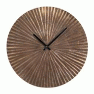 Horloge en métal soleil or 45 cm - Rond Aluminium Table Passion - doré aluminium 3106239541042 Horloge en métal soleil or 45 cm - Rond Aluminium Table Passion - doré aluminium 3106239541042