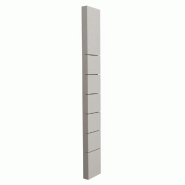 Montant Totem 6 rainures 10x30x245 cm - gris clair