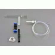 Nébuliseur microflow en quartz ultra haute pureté type c 50 psi - 1l/min - 0,5 ml/min avec dra et dre pour perkin elmer nexion